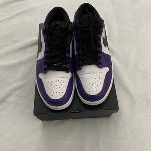 Jordan 1 court purple low